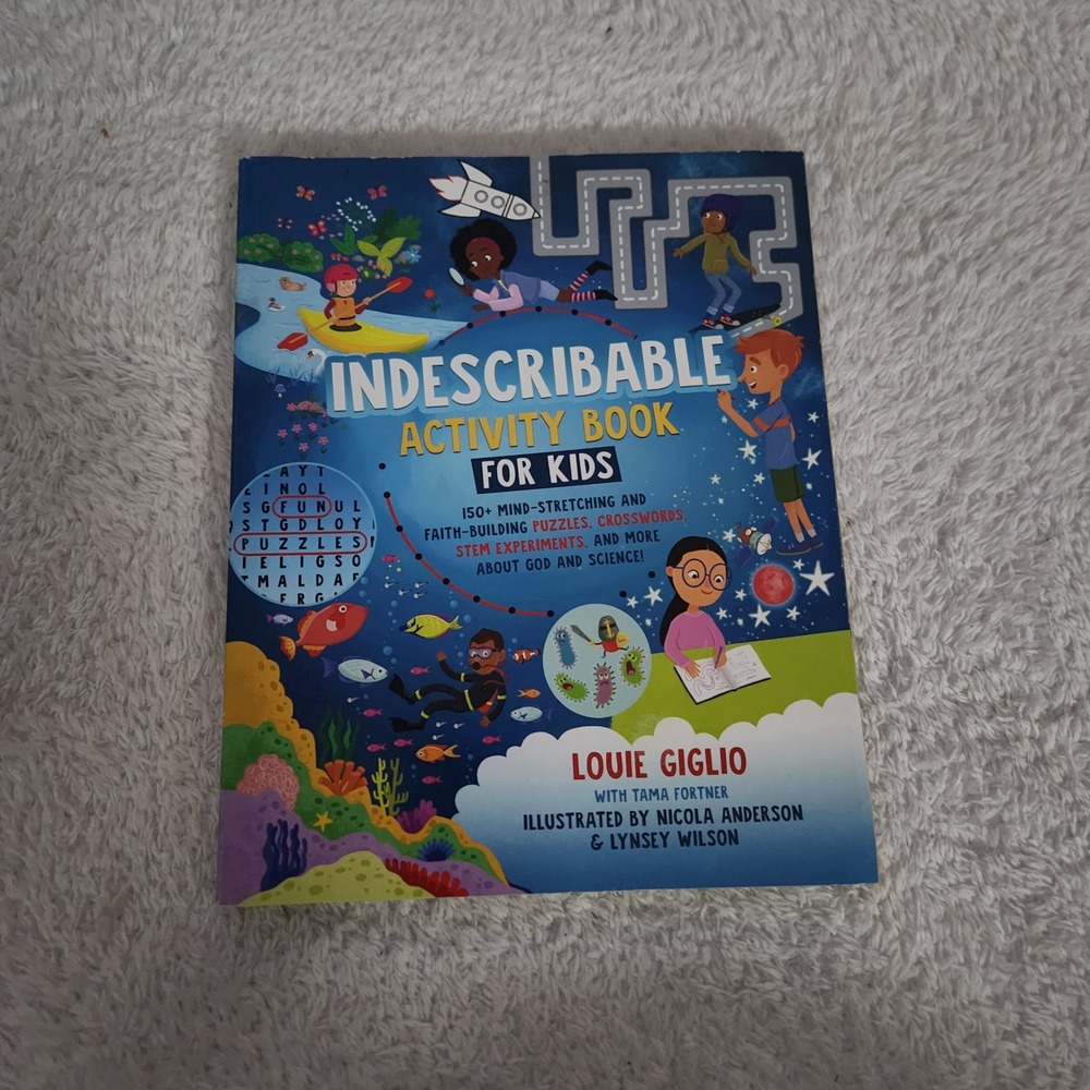 Indescribable Activity Book for Kids Louie‎ Giglio Faith Puzzles STEM Activities